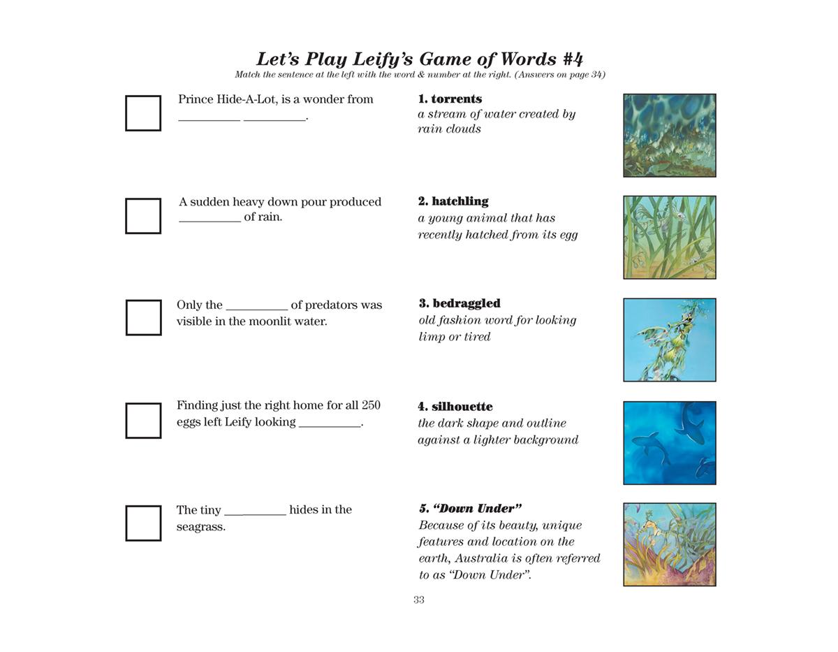 Leafy Glossary Game Let's Play Leify's Game of Words #4